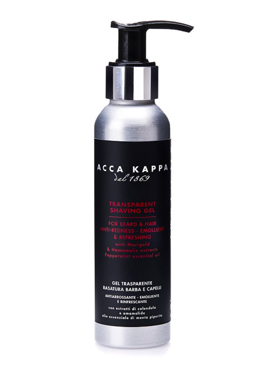 ACCA KAPPA - BARBER SHOP - Transparentní gel na holení  125 ml
